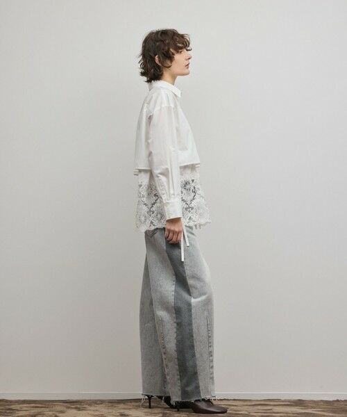 GRACE CONTINENTAL / グレースコンチネンタル シャツ・ブラウス | レースティアードシャツ | 詳細1