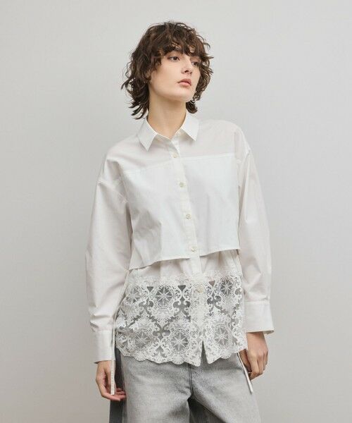 GRACE CONTINENTAL / グレースコンチネンタル シャツ・ブラウス | レースティアードシャツ | 詳細3