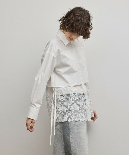 GRACE CONTINENTAL / グレースコンチネンタル シャツ・ブラウス | レースティアードシャツ | 詳細4