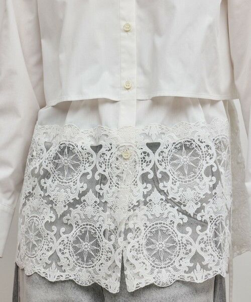GRACE CONTINENTAL / グレースコンチネンタル シャツ・ブラウス | レースティアードシャツ | 詳細8