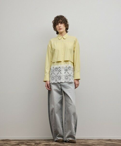 GRACE CONTINENTAL / グレースコンチネンタル シャツ・ブラウス | レースティアードシャツ | 詳細12