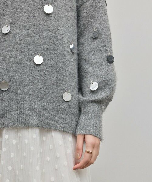 GRACE CONTINENTAL / グレースコンチネンタル ニット・セーター | スパンコールニットトップ | 詳細7