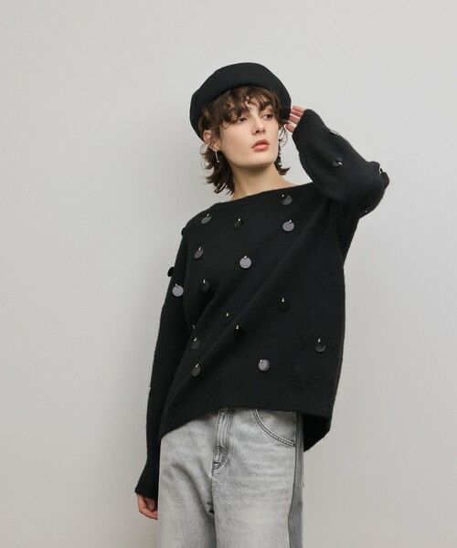 GRACE CONTINENTAL / グレースコンチネンタル ニット・セーター | スパンコールニットトップ | 詳細13
