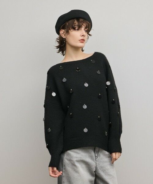 GRACE CONTINENTAL / グレースコンチネンタル ニット・セーター | スパンコールニットトップ | 詳細14