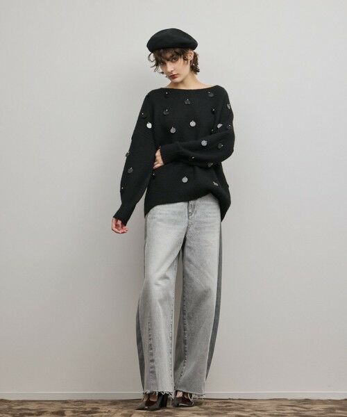 GRACE CONTINENTAL / グレースコンチネンタル ニット・セーター | スパンコールニットトップ | 詳細9