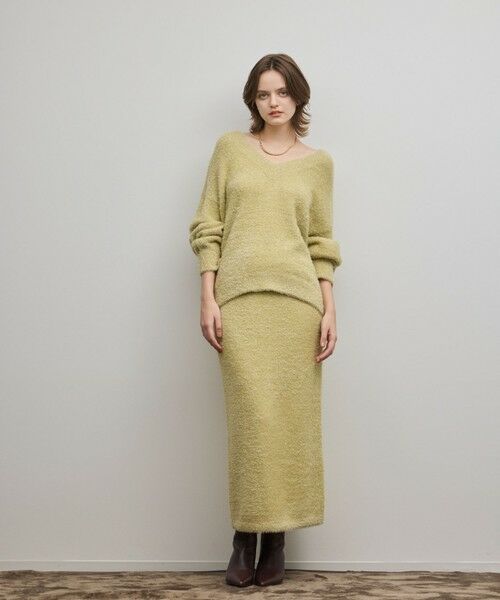 GRACE CONTINENTAL / グレースコンチネンタル ニット・セーター | ラメフェザーニットトップ | 詳細1