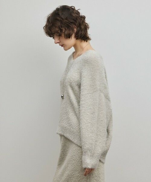 GRACE CONTINENTAL / グレースコンチネンタル ニット・セーター | ラメフェザーニットトップ | 詳細12