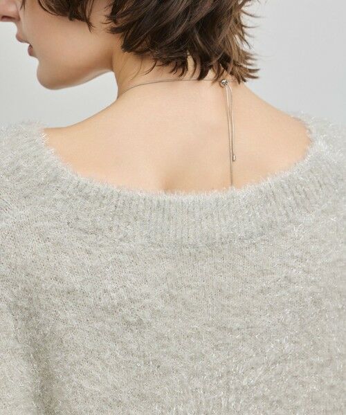 GRACE CONTINENTAL / グレースコンチネンタル ニット・セーター | ラメフェザーニットトップ | 詳細16