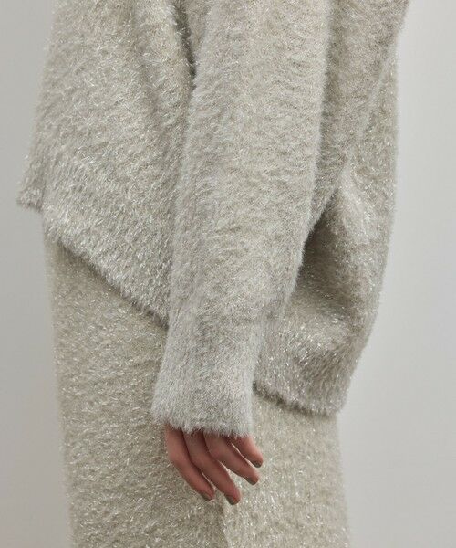 GRACE CONTINENTAL / グレースコンチネンタル ニット・セーター | ラメフェザーニットトップ | 詳細17