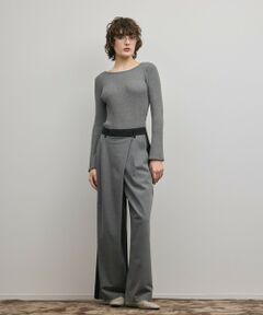 GRACE CONTINENTAL / グレースコンチネンタル ニット・セーター | アイレットリブニットトップ