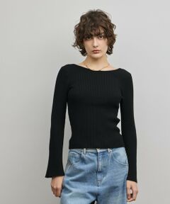 GRACE CONTINENTAL / グレースコンチネンタル ニット・セーター | アイレットリブニットトップ