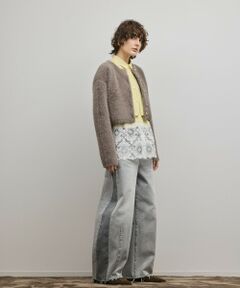 GRACE CONTINENTAL / グレースコンチネンタル カーディガン・ボレロ | フェザーショートニットカーディガン