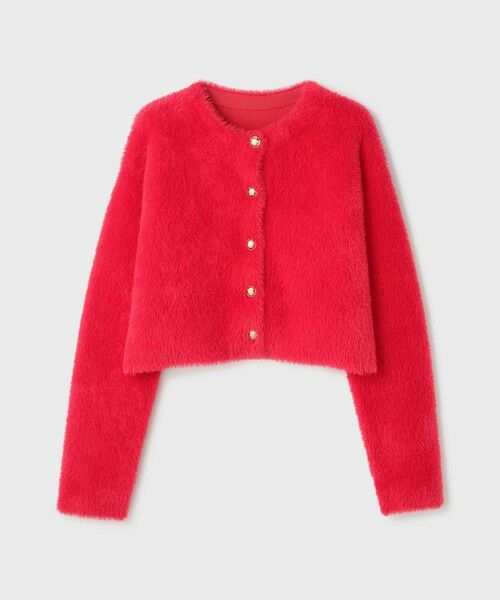 GRACE CONTINENTAL / グレースコンチネンタル カーディガン・ボレロ | フェザーショートニットカーディガン | 詳細13