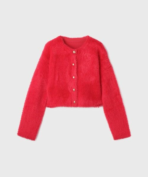 GRACE CONTINENTAL / グレースコンチネンタル カーディガン・ボレロ | フェザーショートニットカーディガン | 詳細14