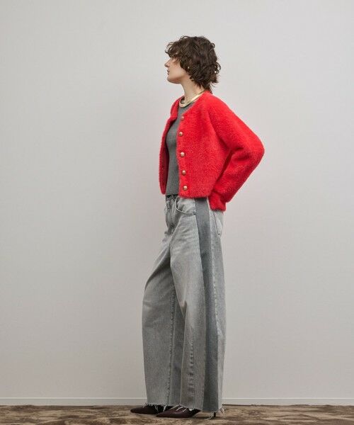GRACE CONTINENTAL / グレースコンチネンタル カーディガン・ボレロ | フェザーショートニットカーディガン | 詳細4
