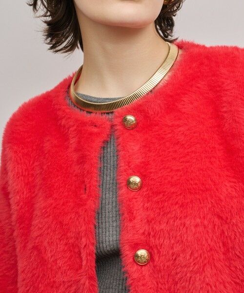 GRACE CONTINENTAL / グレースコンチネンタル カーディガン・ボレロ | フェザーショートニットカーディガン | 詳細9