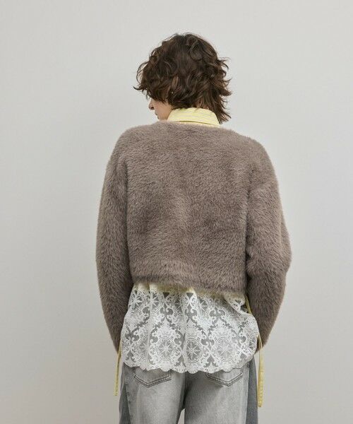 GRACE CONTINENTAL / グレースコンチネンタル カーディガン・ボレロ | フェザーショートニットカーディガン | 詳細19