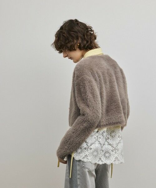 GRACE CONTINENTAL / グレースコンチネンタル カーディガン・ボレロ | フェザーショートニットカーディガン | 詳細20