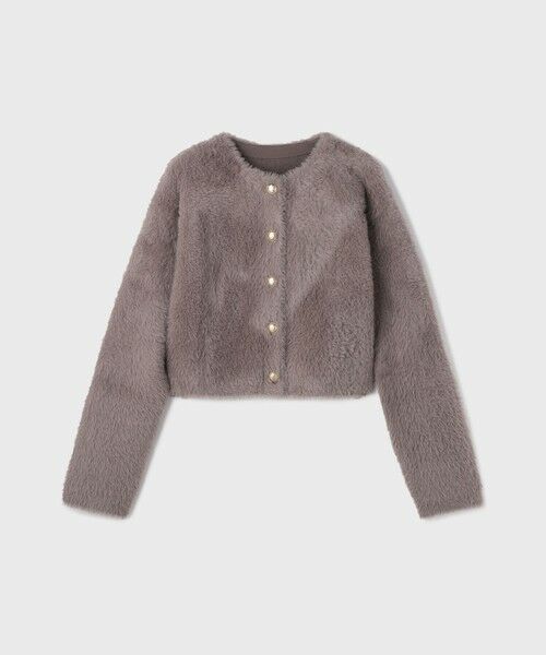 GRACE CONTINENTAL / グレースコンチネンタル カーディガン・ボレロ | フェザーショートニットカーディガン | 詳細25