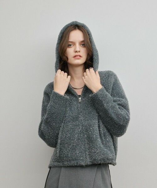 GRACE CONTINENTAL / グレースコンチネンタル パーカー | フェザーニットパーカー | 詳細14