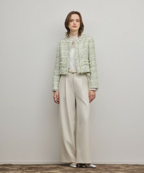 GRACE CONTINENTAL / グレースコンチネンタル ノーカラージャケット | ミックスツイードジャケット | 詳細1