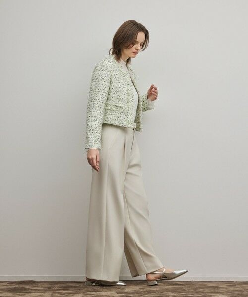 GRACE CONTINENTAL / グレースコンチネンタル ノーカラージャケット | ミックスツイードジャケット | 詳細3