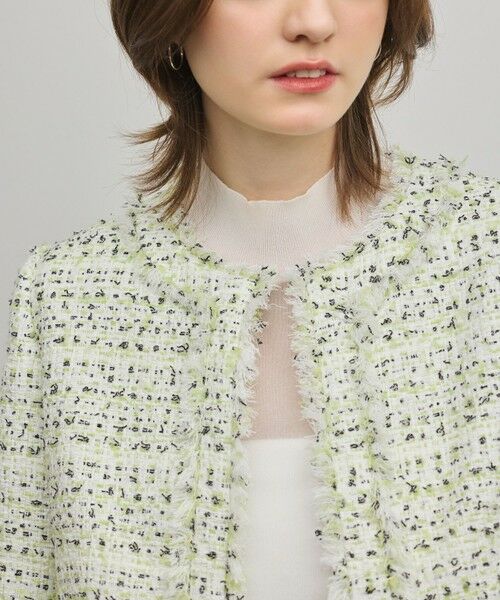 GRACE CONTINENTAL / グレースコンチネンタル ノーカラージャケット | ミックスツイードジャケット | 詳細7