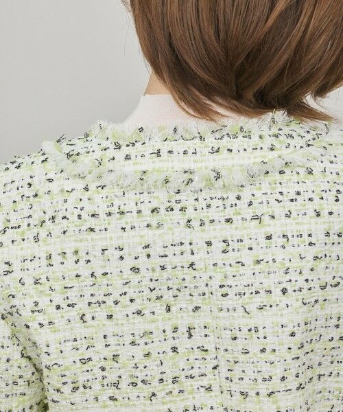 GRACE CONTINENTAL / グレースコンチネンタル ノーカラージャケット | ミックスツイードジャケット | 詳細9