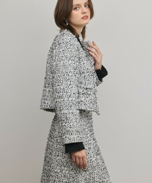 GRACE CONTINENTAL / グレースコンチネンタル ノーカラージャケット | ミックスツイードジャケット | 詳細16