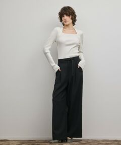 GRACE CONTINENTAL / グレースコンチネンタル その他パンツ | ダブルクロスワイドパンツ