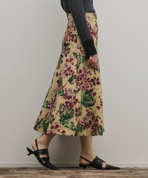 GRACE CONTINENTAL / グレースコンチネンタル ロング・マキシ丈スカート | フラワージャガードフレアスカート | 詳細7
