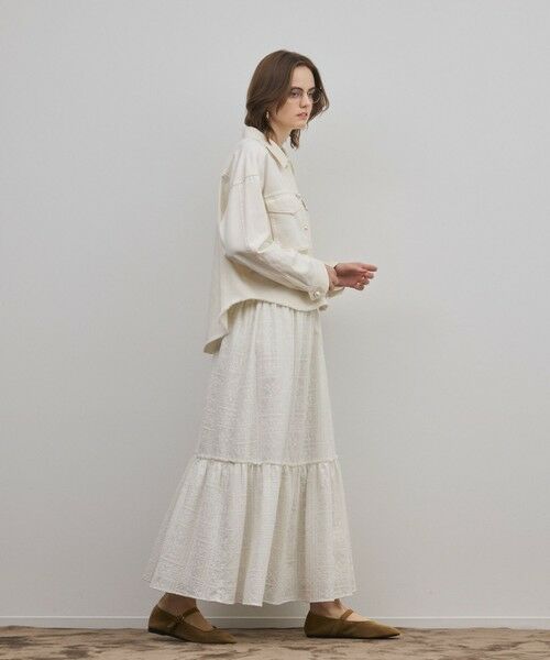 GRACE CONTINENTAL / グレースコンチネンタル ロング・マキシ丈スカート | ティアードエンブロイダリースカート | 詳細4