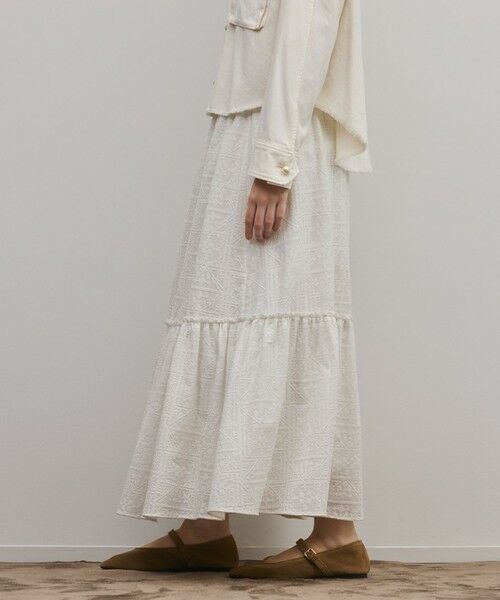 GRACE CONTINENTAL / グレースコンチネンタル ロング・マキシ丈スカート | ティアードエンブロイダリースカート | 詳細5
