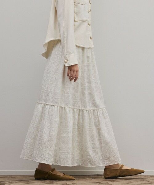 GRACE CONTINENTAL / グレースコンチネンタル ロング・マキシ丈スカート | ティアードエンブロイダリースカート | 詳細7