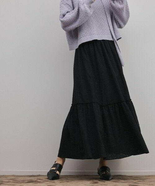 GRACE CONTINENTAL / グレースコンチネンタル ロング・マキシ丈スカート | ティアードエンブロイダリースカート | 詳細12