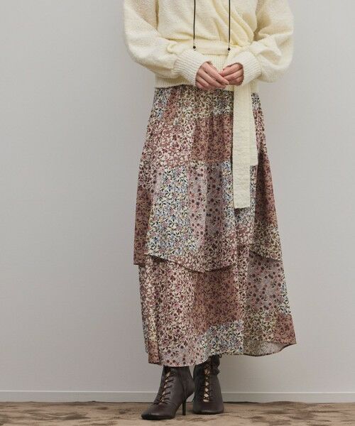 GRACE CONTINENTAL / グレースコンチネンタル ロング・マキシ丈スカート | パッチワークプリントスカート | 詳細4