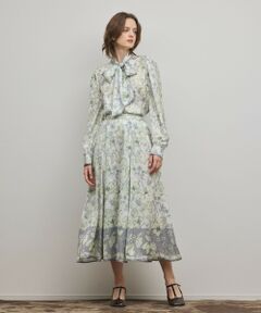 GRACE CONTINENTAL / グレースコンチネンタル ロング・マキシ丈スカート | フルーツフラワープリントスカート