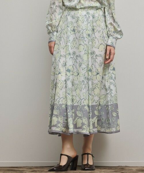 GRACE CONTINENTAL / グレースコンチネンタル ロング・マキシ丈スカート | フルーツフラワープリントスカート | 詳細11