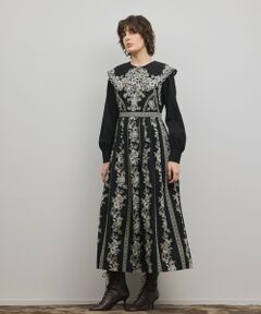 GRACE CONTINENTAL / グレースコンチネンタル ロング・マキシ丈ワンピース | パターン刺繍ワンピース