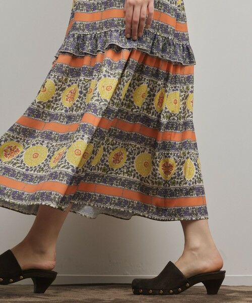 GRACE CONTINENTAL / グレースコンチネンタル ロング・マキシ丈ワンピース | フラワープリントレースアップワンピース | 詳細10