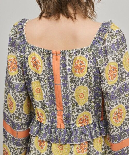 GRACE CONTINENTAL / グレースコンチネンタル ロング・マキシ丈ワンピース | フラワープリントレースアップワンピース | 詳細9