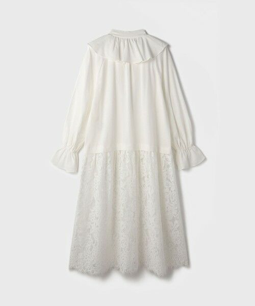 GRACE CONTINENTAL / グレースコンチネンタル ロング・マキシ丈ワンピース | レースコンビフリルカフタンワンピース | 詳細12