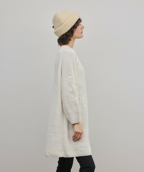 GRACE CONTINENTAL / グレースコンチネンタル ミニ丈・ひざ丈ワンピース | エンブロイダリーニットワンピース | 詳細7