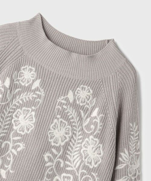 GRACE CONTINENTAL / グレースコンチネンタル ミニ丈・ひざ丈ワンピース | エンブロイダリーニットワンピース | 詳細24