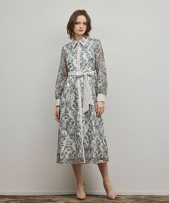 GRACE CONTINENTAL / グレースコンチネンタル ロング・マキシ丈ワンピース | マルチフラワー刺繍フレアワンピース