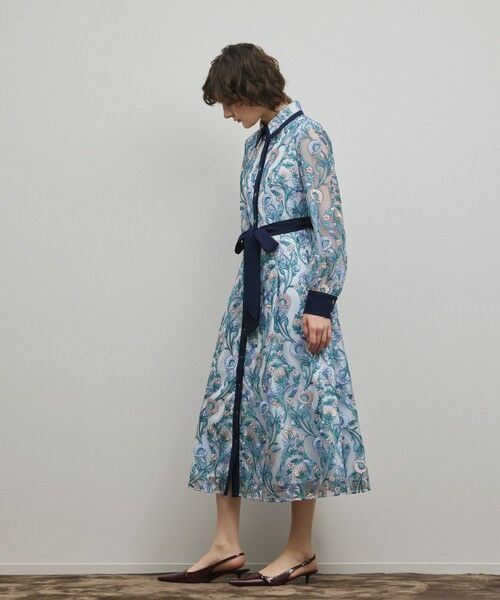 GRACE CONTINENTAL / グレースコンチネンタル ロング・マキシ丈ワンピース | マルチフラワー刺繍フレアワンピース | 詳細1