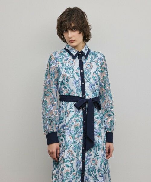 GRACE CONTINENTAL / グレースコンチネンタル ロング・マキシ丈ワンピース | マルチフラワー刺繍フレアワンピース | 詳細3