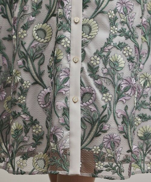 GRACE CONTINENTAL / グレースコンチネンタル ロング・マキシ丈ワンピース | マルチフラワー刺繍フレアワンピース | 詳細15