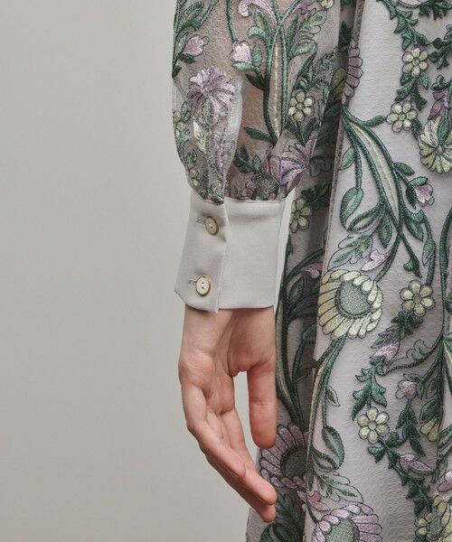 GRACE CONTINENTAL / グレースコンチネンタル ロング・マキシ丈ワンピース | マルチフラワー刺繍フレアワンピース | 詳細16