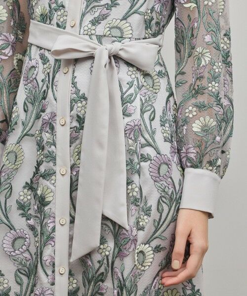 GRACE CONTINENTAL / グレースコンチネンタル ロング・マキシ丈ワンピース | マルチフラワー刺繍フレアワンピース | 詳細13
